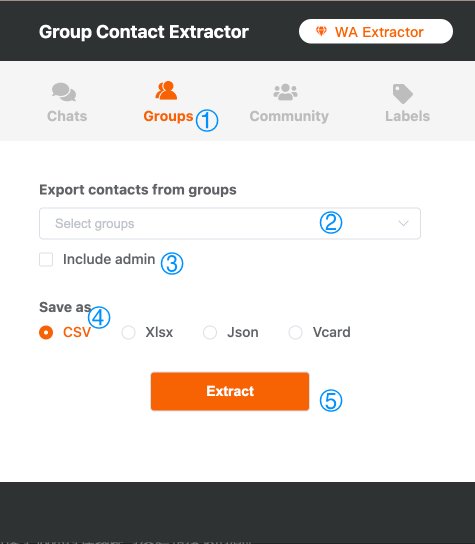Extract Number of WhatsApp Group Members
